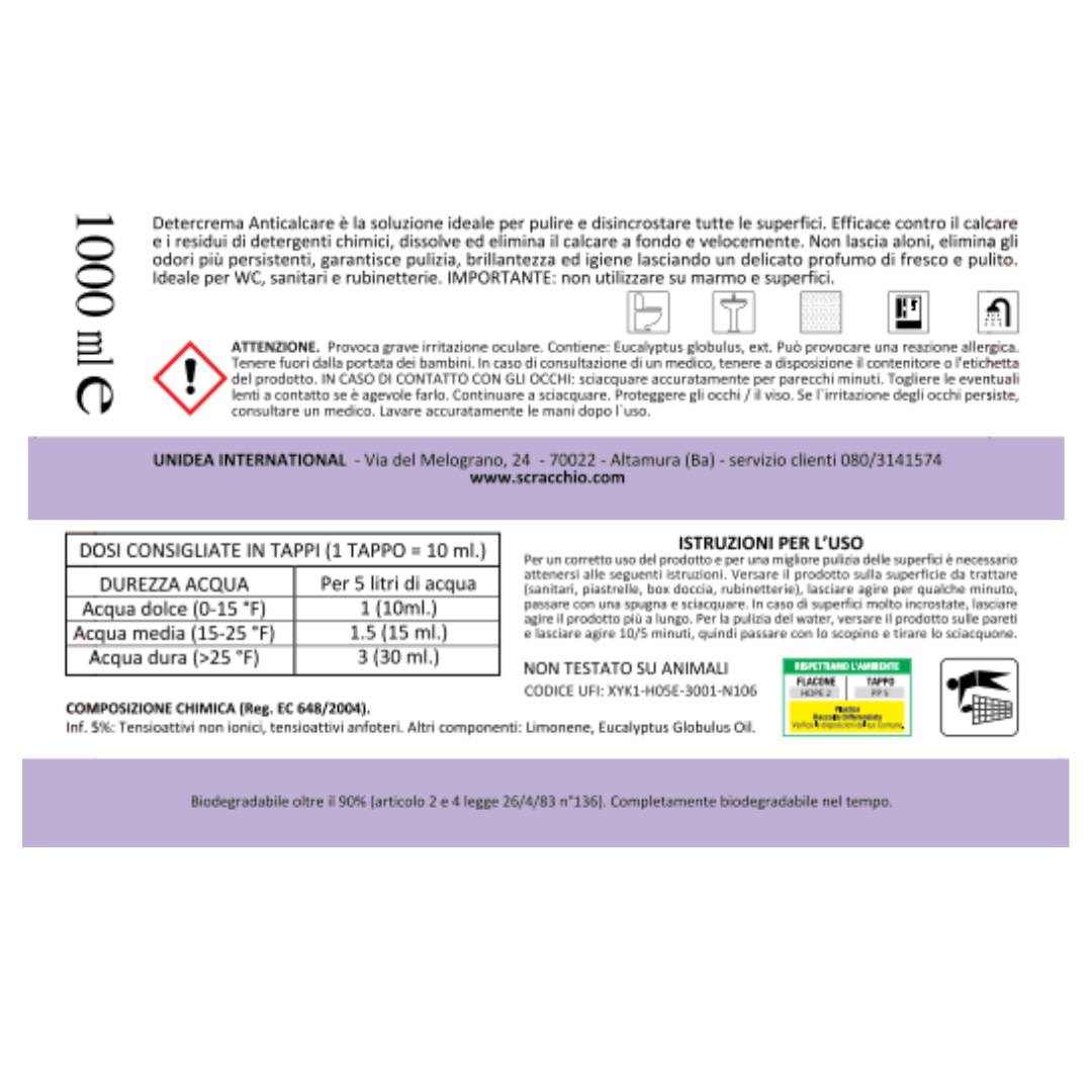 Detercrema Anticalcare