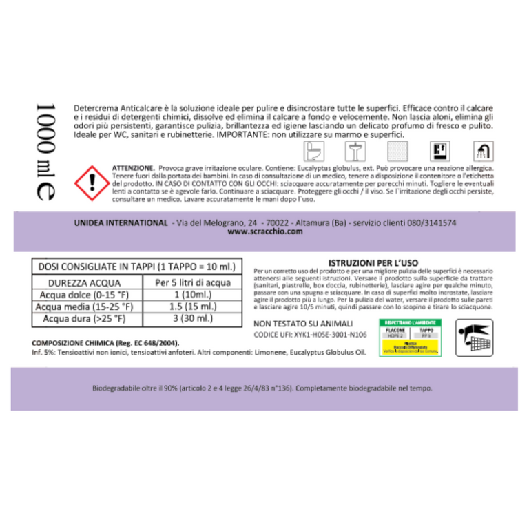 Detercrema Anticalcare