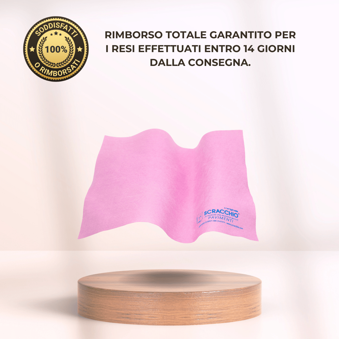 Garanzia soddisfatti o rimborsati per Scracchio Pavimenti.