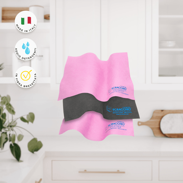 Foto dei 3 panni del Kit Superscracchio.